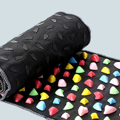 120-175cm Foot Reflexology Massager Mat Feet Pain Relief Anti-slip Foldable Acupressure Pad Portable Stone Walking Massage Tool
